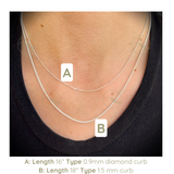 Heart stopper Love stack necklace Black
