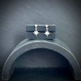 Sterling Silver sparkle star stud earrings