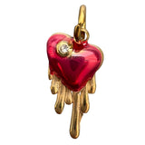 Charm Bar Dripping red heart