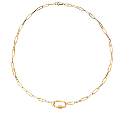 Screw Carabiner Necklace  18"