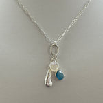 Sea_Glass_Sea_Talisman_charm_pendant_in_sterling_Silver_with_paperclip_chain_c