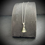 Sea Green sea glass necklace with silver star