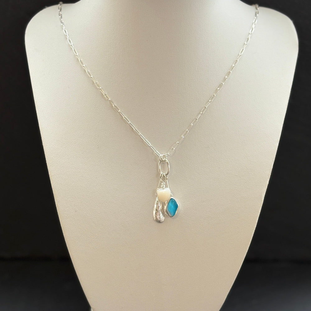 Sea_glass_Sea_Talisman_charm_necklace_with_Sterling_Silver_Paperclip_chain_d