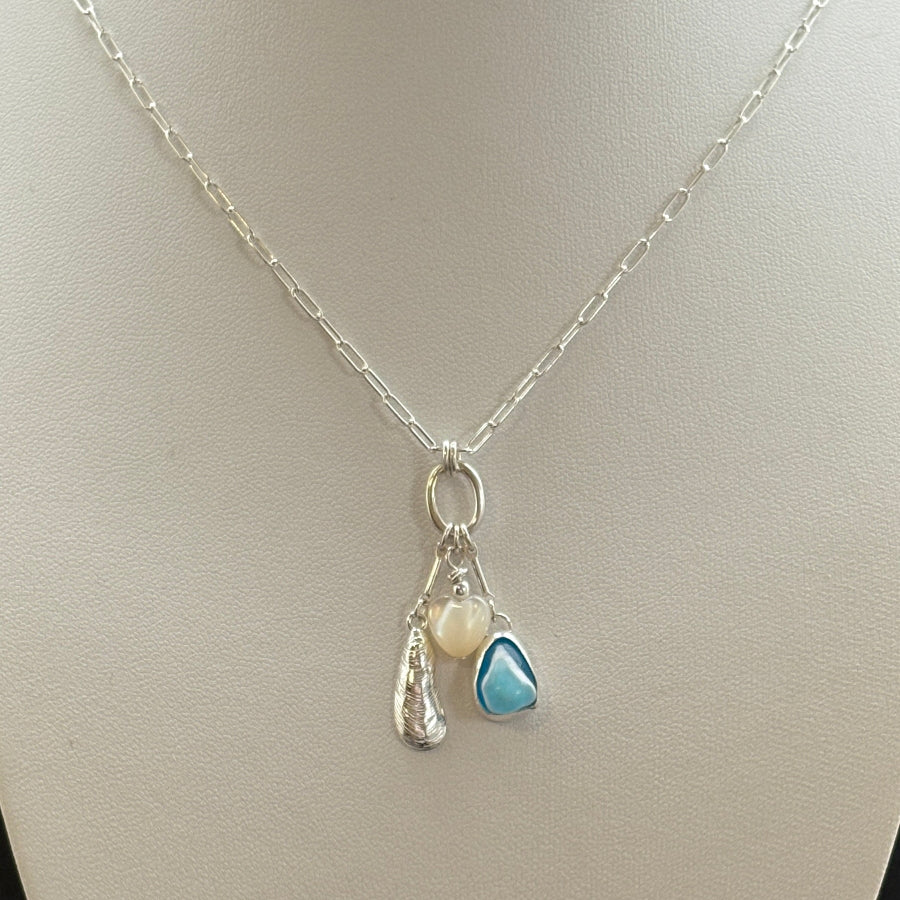 Sea_glass_Sea_Talisman_charm_necklace_with_Sterling_Silver_Paperclip_chain_f