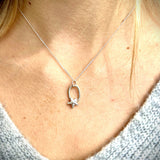 Seren Sterling Silver Single star necklace