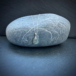 Silver Dolphin sea glass necklace