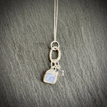 Silver Sea pottery stacking necklace