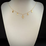 Starfall Gold choker necklace