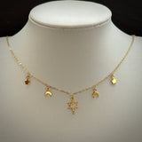 Starfall Gold choker necklace