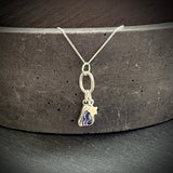 Silver Sea pottery stacking necklace