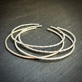 Sterling silver cuff bangles