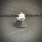 silver seascape adjustable Sea glass ring