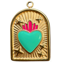 Turquoise Sacred heart
