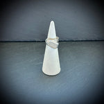 White Sea glass Sterling silver adjustable