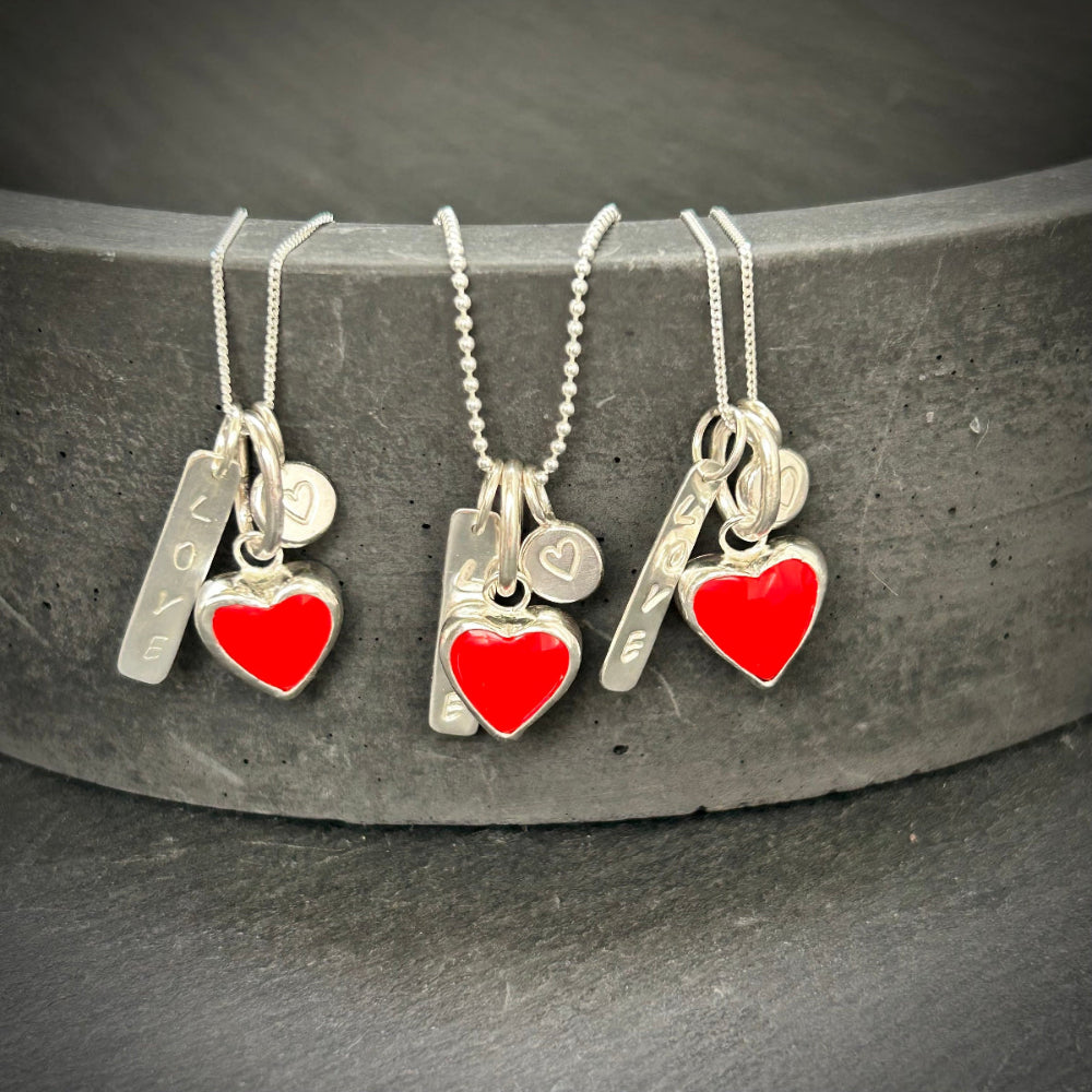 love charm necklace