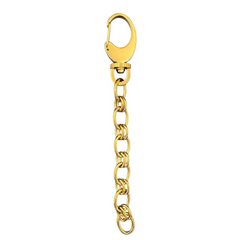 Charm Bar Key Chain Double Link Cable Chain
