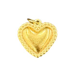 Charm Bar large Solid Beaded heart charm